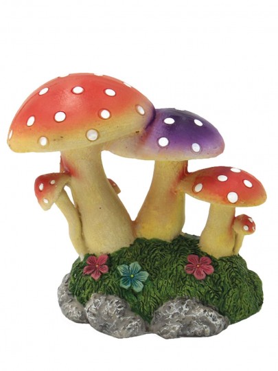 Decoração Cogumelos multicolor 11 cm